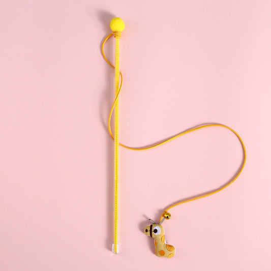 Cat Wand Toy Giraffe