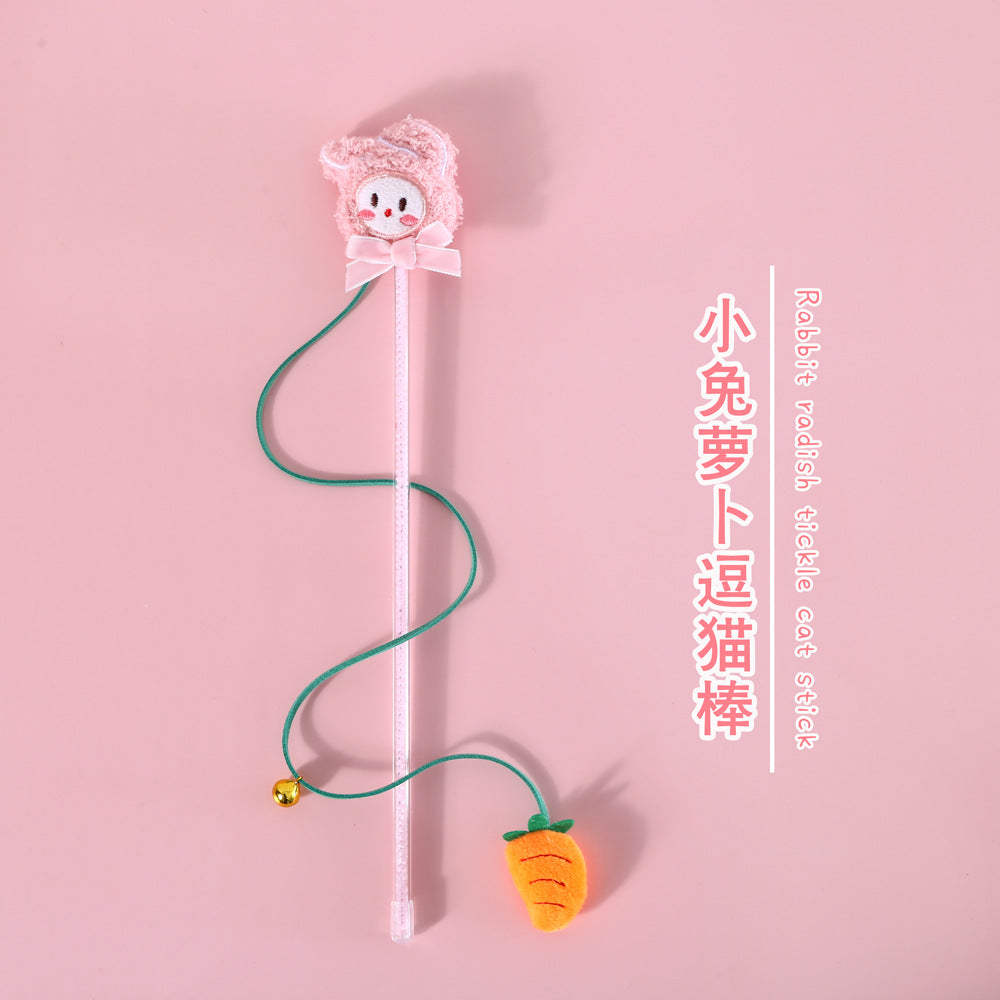 Cat Wand Toy Bunnie