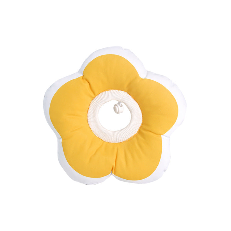 Waterproof Recovery Collar Yellow Flower