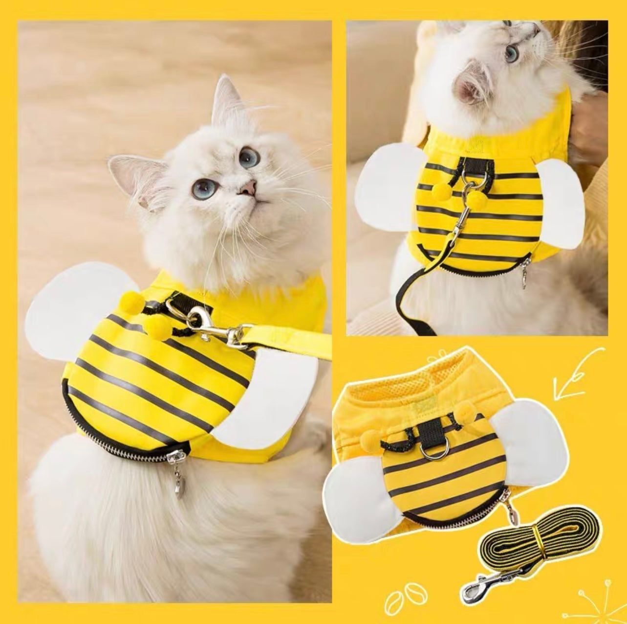 Cat Leash Bee