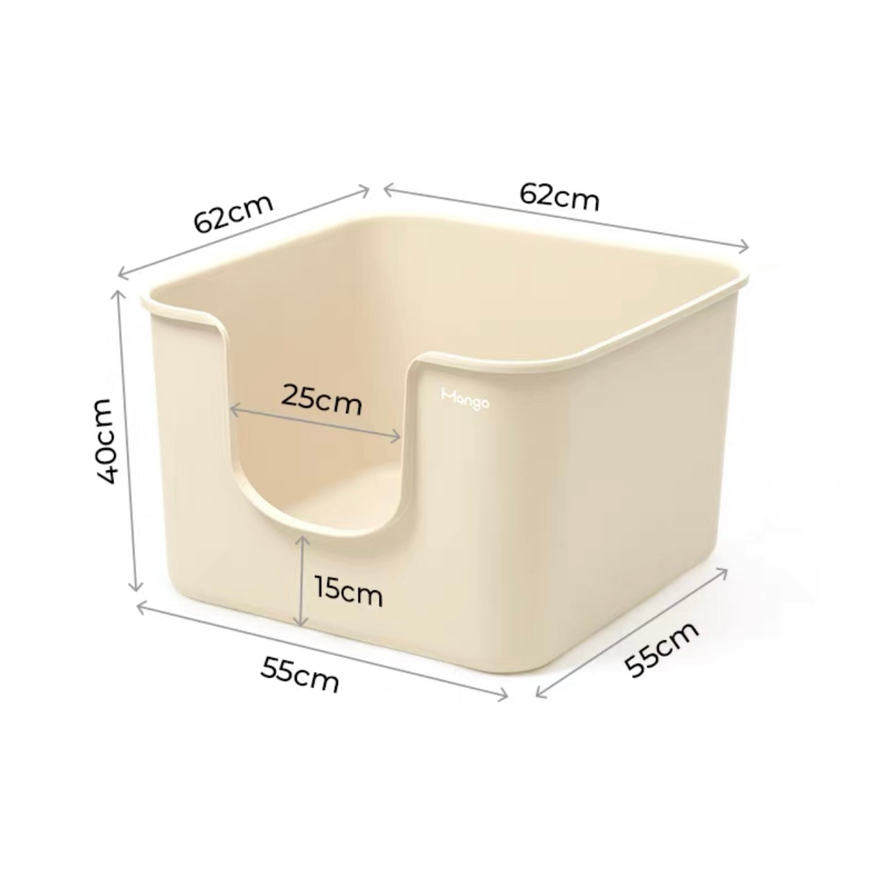 Mango Giant Cube Cat Litter Box