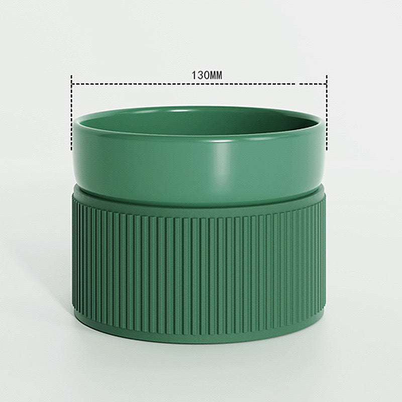 Ceramic Bowl With Plastic Base