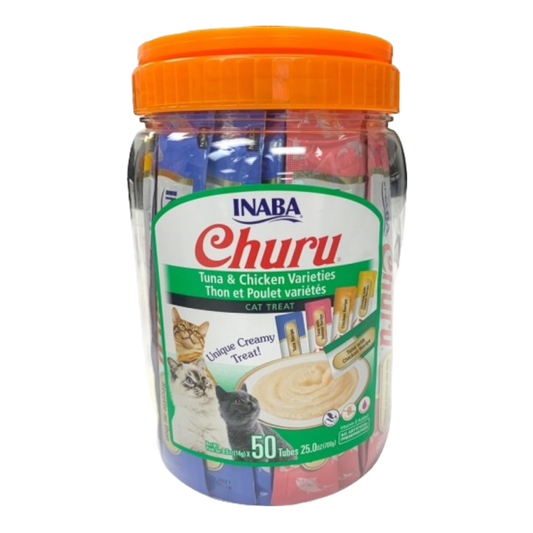 Inaba Cat Churu Purées Variety Pack Tuna & Chicken Recipes