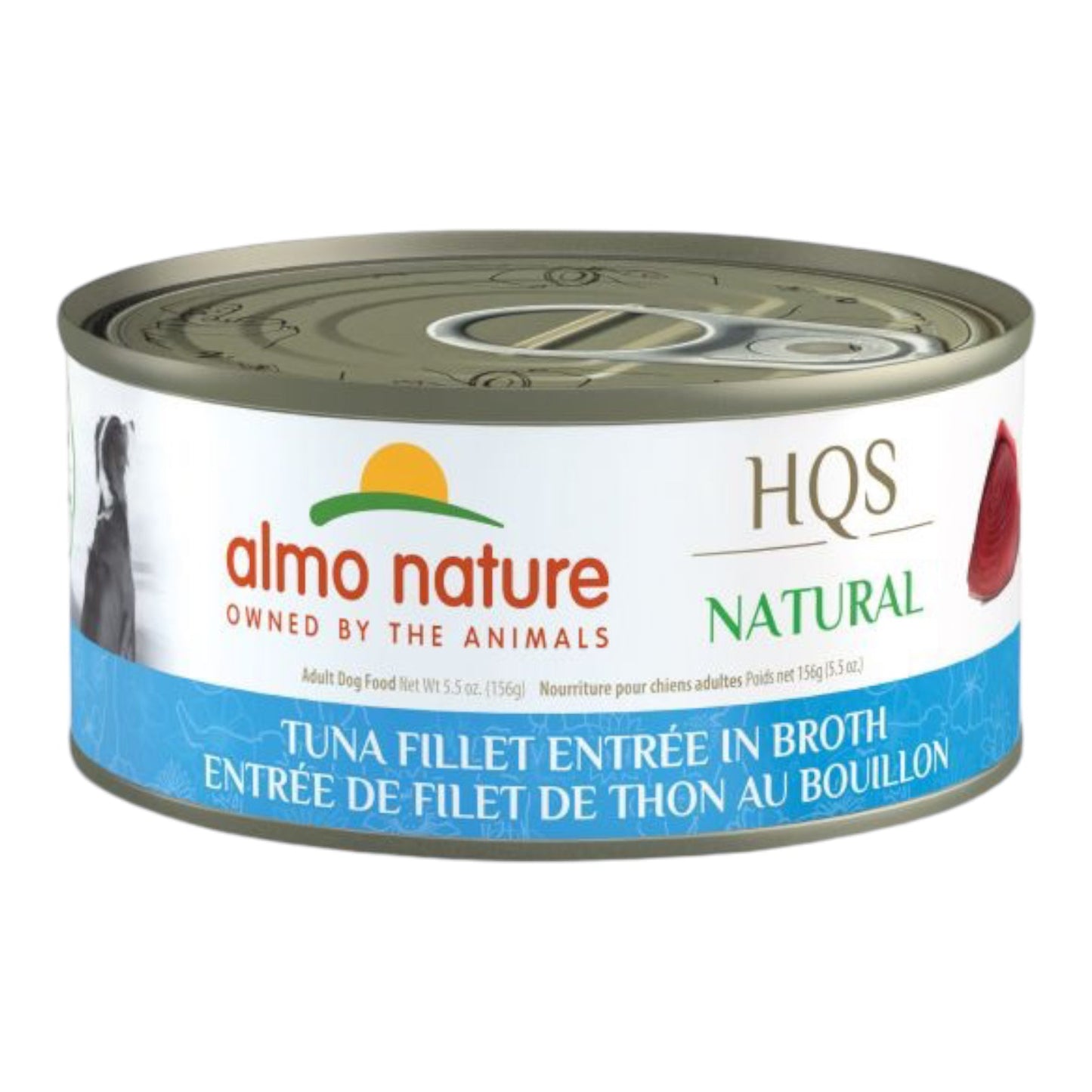 Almo Nature HQS Natural Entrée Dog Food - Tuna Fillet In Broth 156g