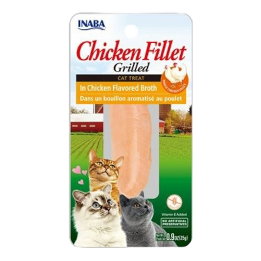 Inaba Cat Grilled Fillets Chicken in Chicken Flavored Broth