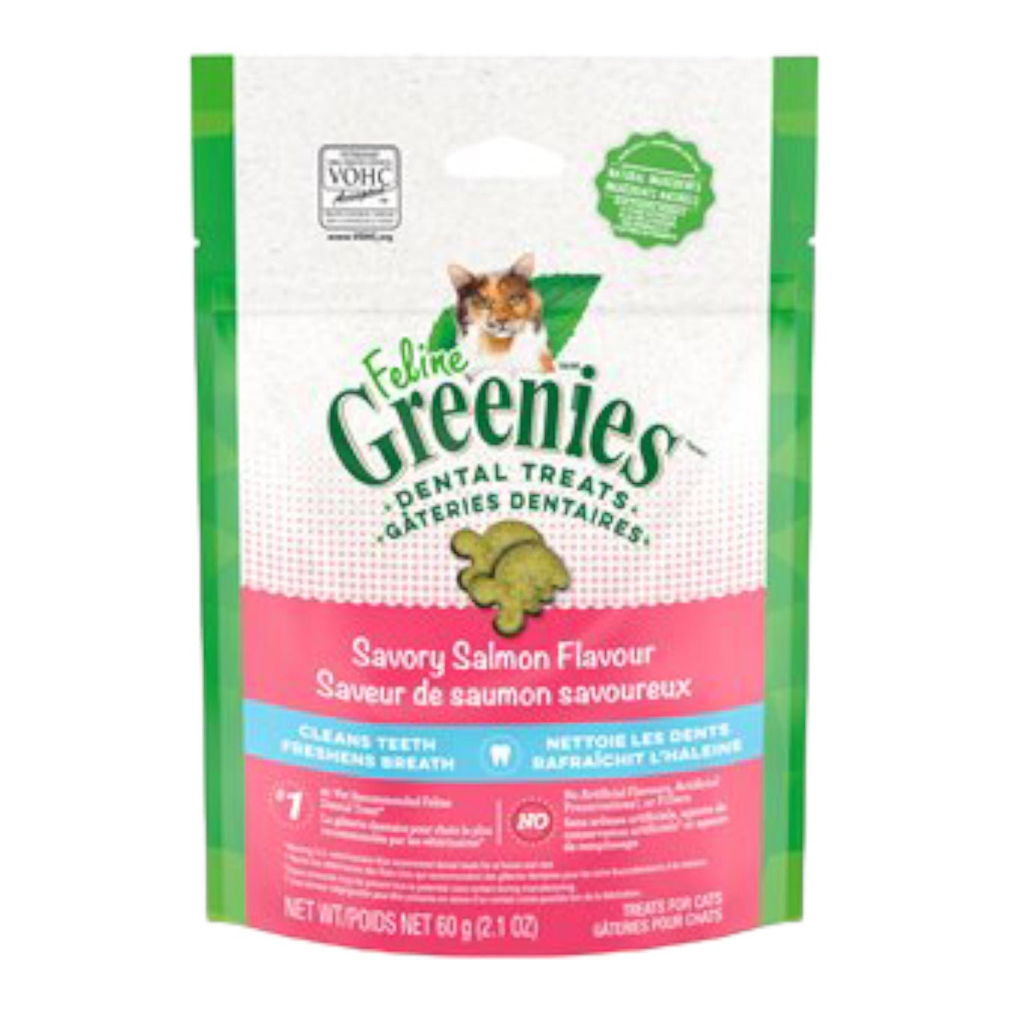 Greenies Feline Salmon Complete Dental Treat 2.1oz