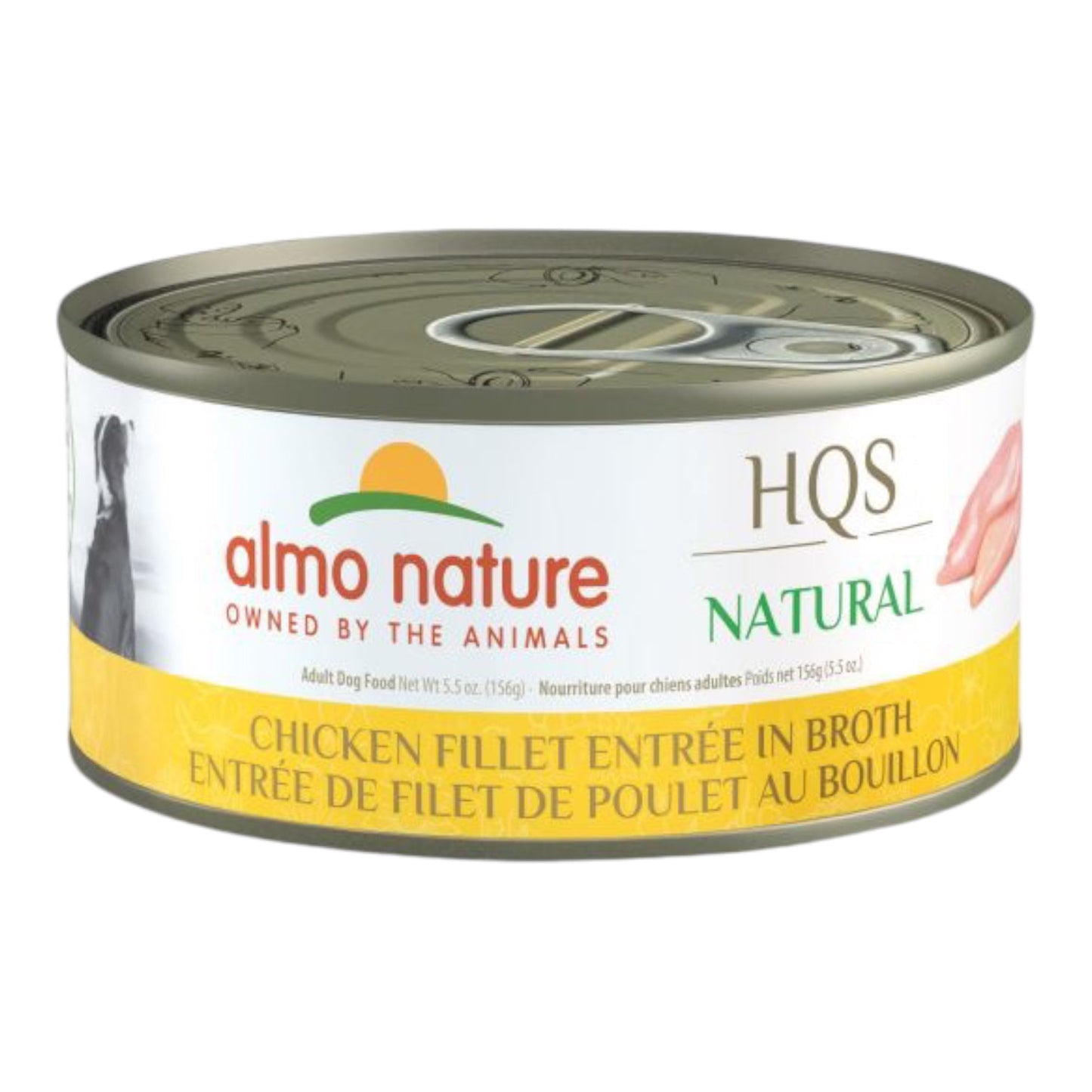 Almo Nature HQS Natural Entrée Dog Food - Chicken Fillet In Broth 156g