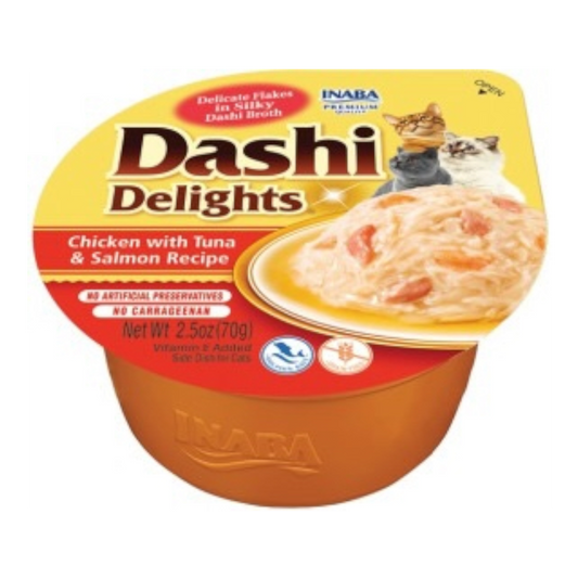 Inaba Cat Dashi Delights Chicken with Tuna & Salmon Recipe