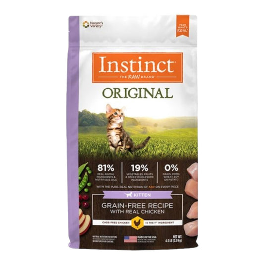 Instinct Original Grain Free With Real Chicken Kitten Cat 4.5lb