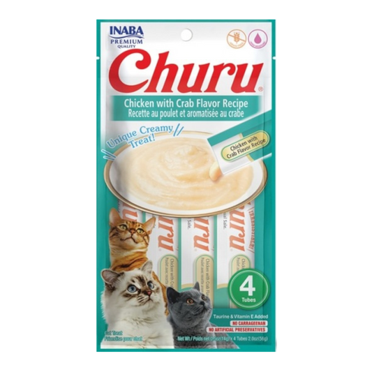 Inaba Cat Churu  Purées Chicken with Crab Flavour Recipe