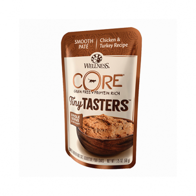 WELLNESS CORE TINY TASTERS CHICKEN & TURKEY WET CAT FOOD 1.75 OZ