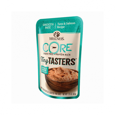 WELLNESS CORE TINY TASTERS TUNA & SALMON WET CAT FOOD 1.75 OZ