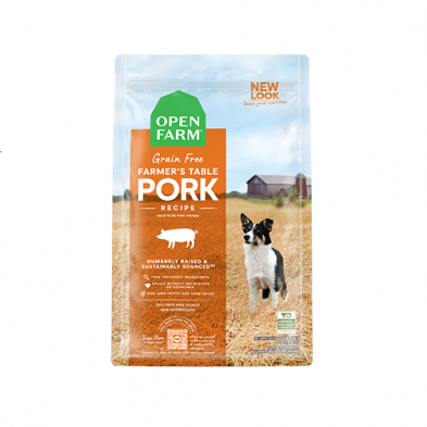 OPEN FARM FARMER'S TABLE PORK DRY DOG FOOD 4LB