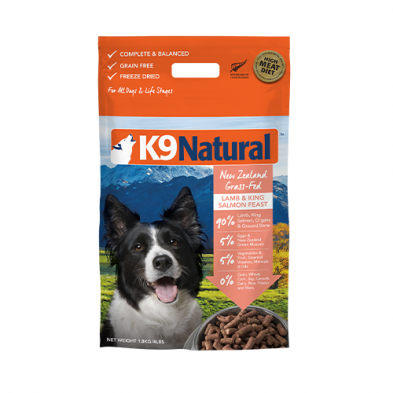K9 NATURAL LAMB & KING SALMON FEAST FREEZE-DRIED DOG FOOD 1.8 KG