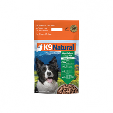 K9 NATURAL LAMB FEAST FREEZE-DRIED DOG FOOD 1.8 KG