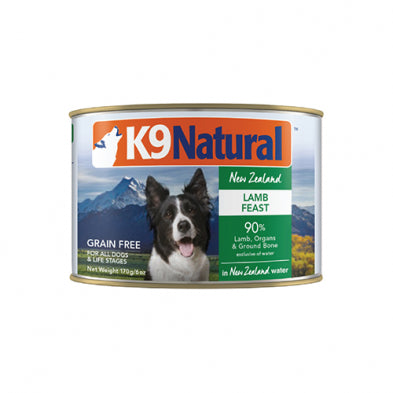 K9 NATURAL NEW ZEALAND LAMB FEAST IN NEW ZEALAND WATER GRAIN FREE WET DOG FOOD 6 OZ