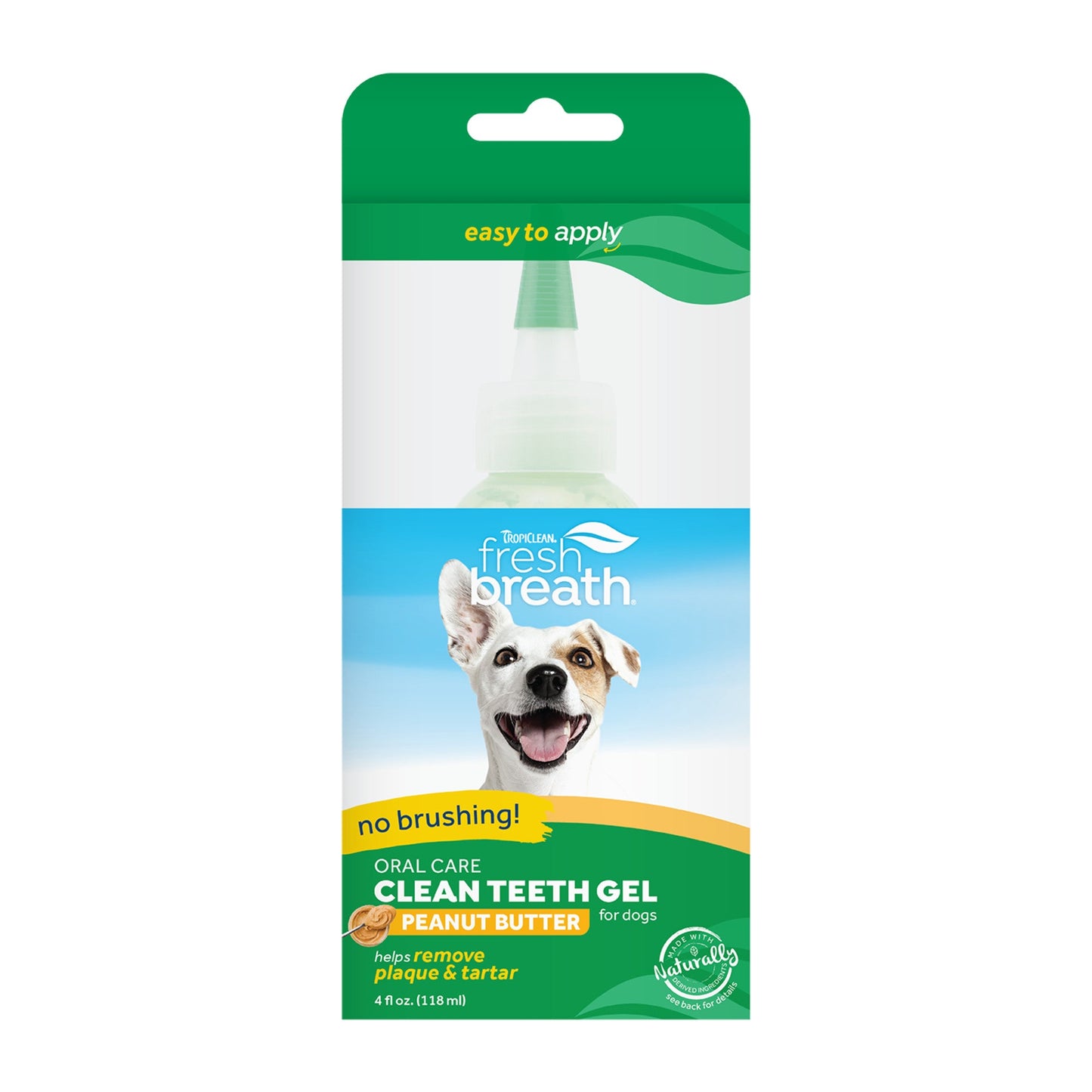 Tropiclean Fresh Breath Peanut Butter Gel Dog 4oz