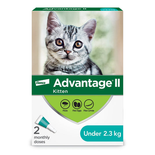 Bayer Advantage II Flea Protection For Kitten 2ds <2.3kg