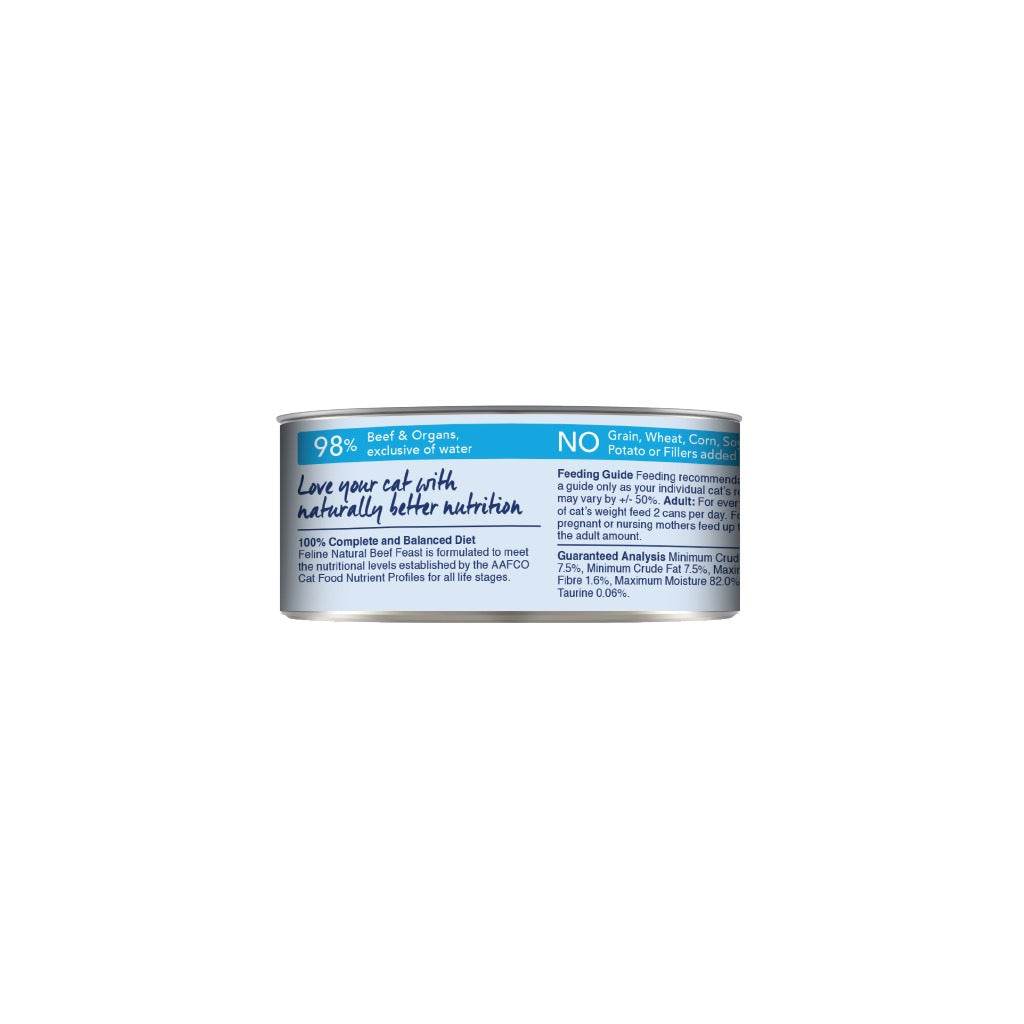 Feline Natural Beef Feast Canned Cat Food 85g