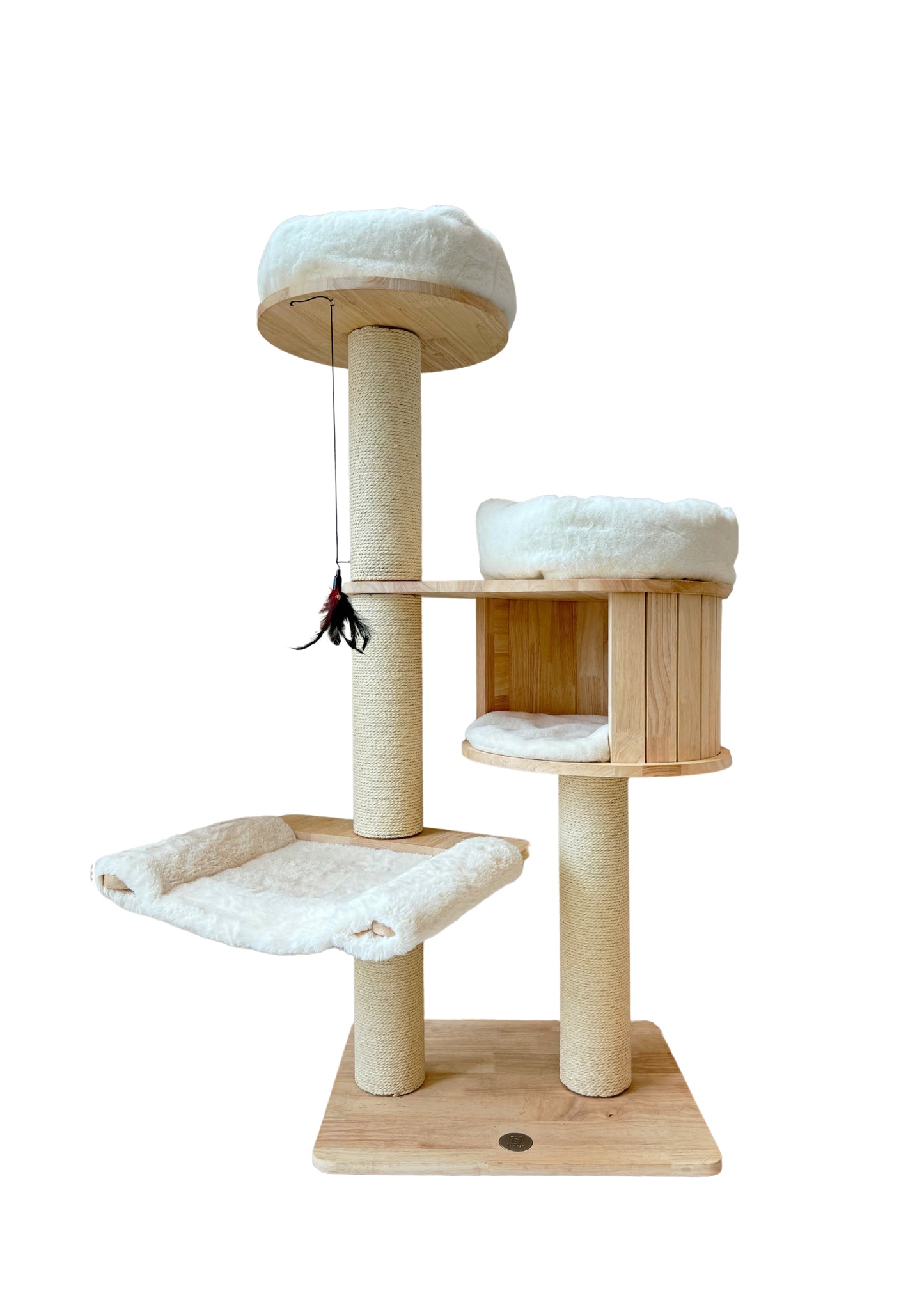 3-Layer Wooden Cat Tree