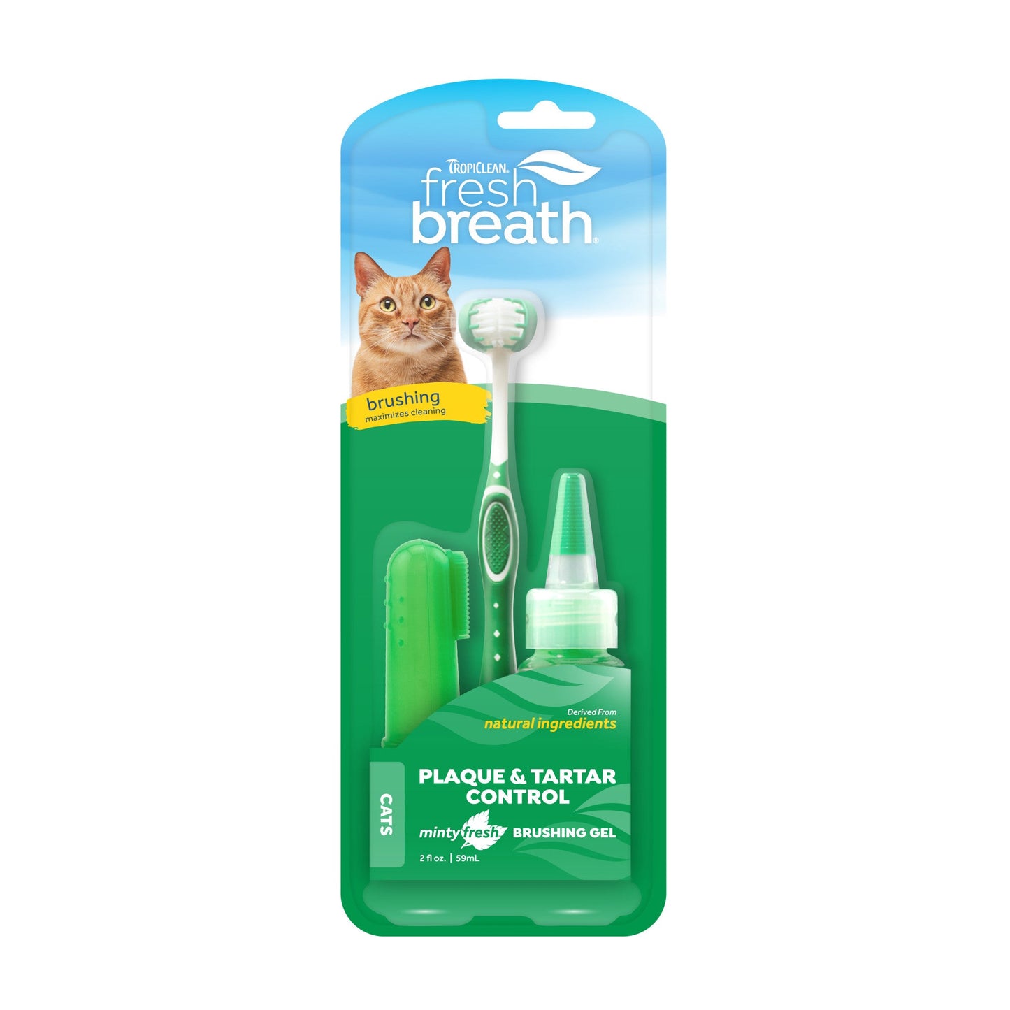 Tropiclean Fresh Breath Oral Care Kit for Cats 2oz