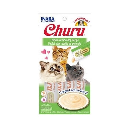 Inaba Cat Churu  Purées Chicken with Scallop Recipe
