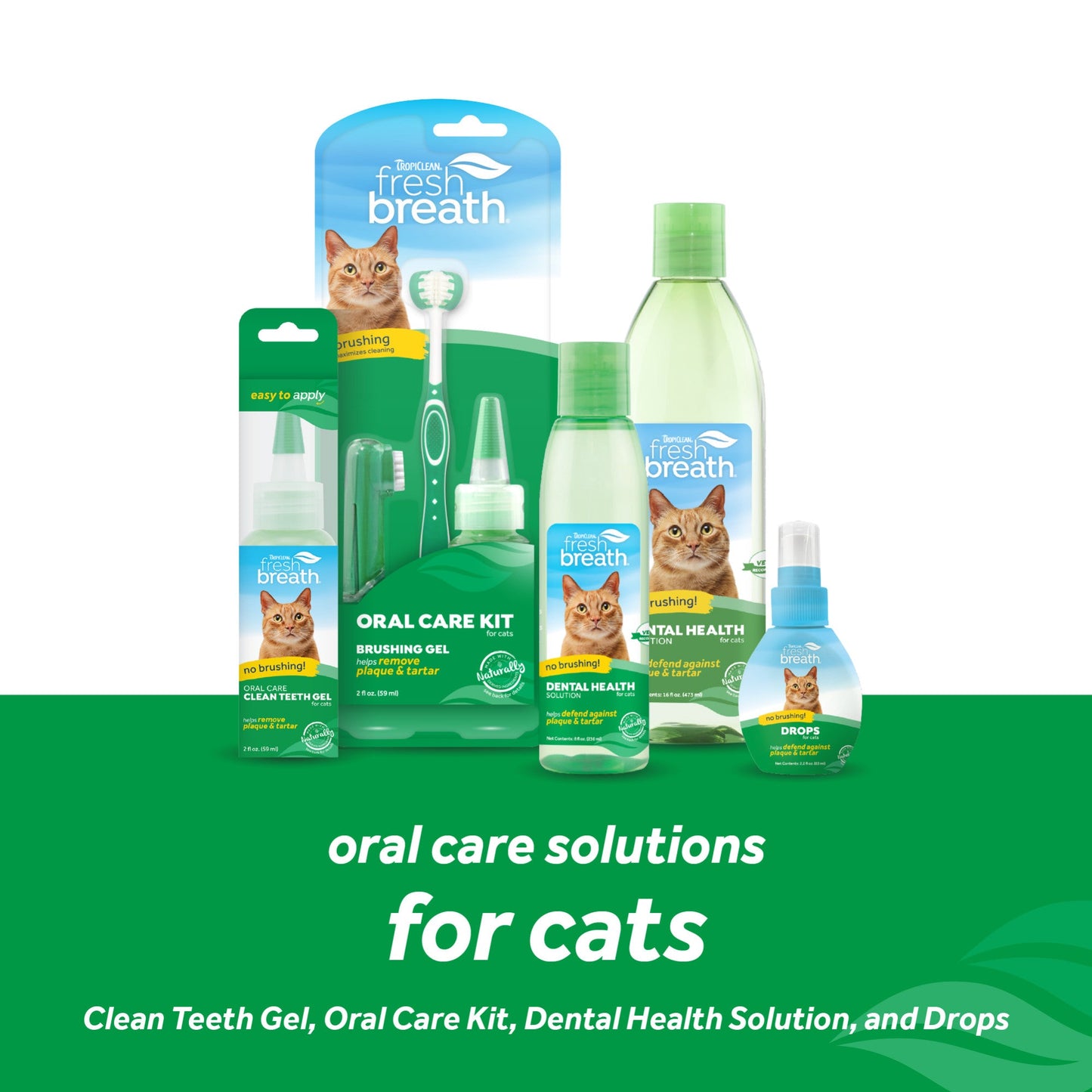 Tropiclean Fresh Breath Oral Care Kit for Cats 2oz